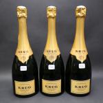 Champagne. Trois bouteilles de champagne Krug, Grande Cuvée 169ème édition...