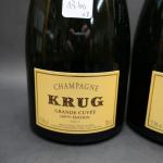 Champagne. Trois bouteilles de champagne Krug, Grande Cuvée 169ème édition...