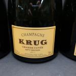 Champagne. Trois bouteilles de champagne Krug, Grande Cuvée 169ème édition...