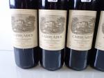 BORDEAUX ROUGE. 6 Bout. Carruades de Lafite Rothschild 1989